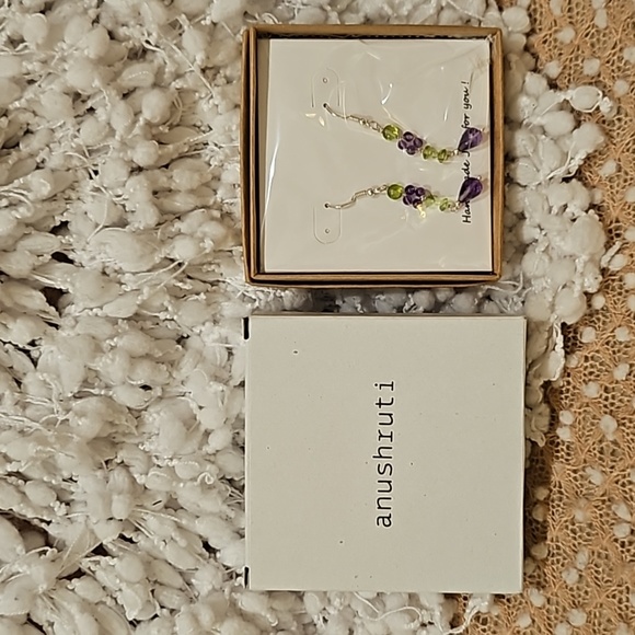 Amethyst/Peridot Earrings - Picture 7 of 8
